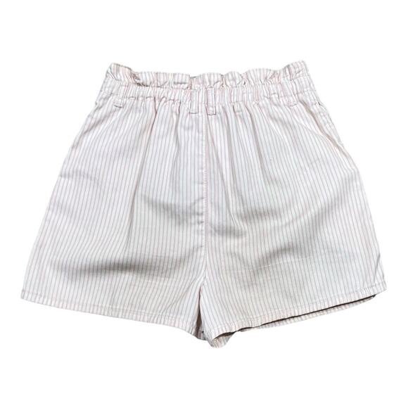 Urban Outfitters Jordi Pleated Striped High Waisted Shorts - Picture 3 of 4